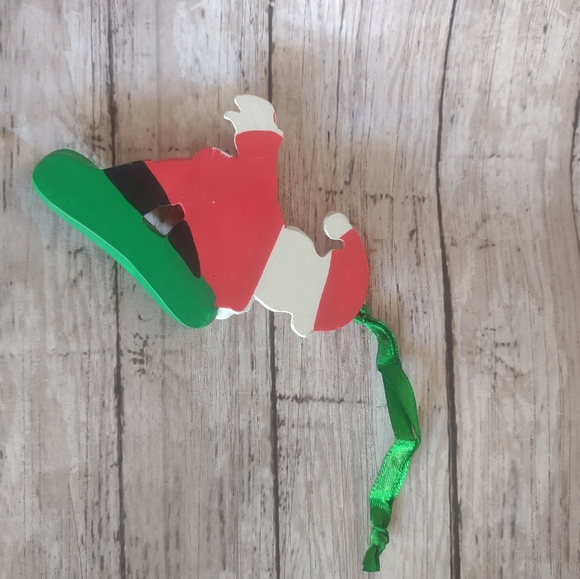 Santa Claus Christmas Ornament Snowboard name David - Picture 3 of 7